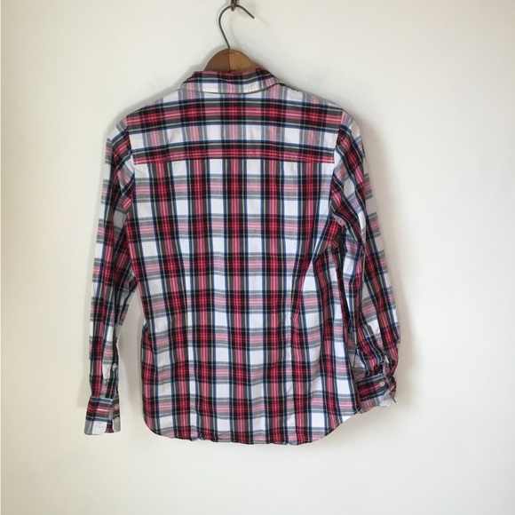 J. Crew Factory Plaid Cotton Poplin Shirt - Picture 3 of 6